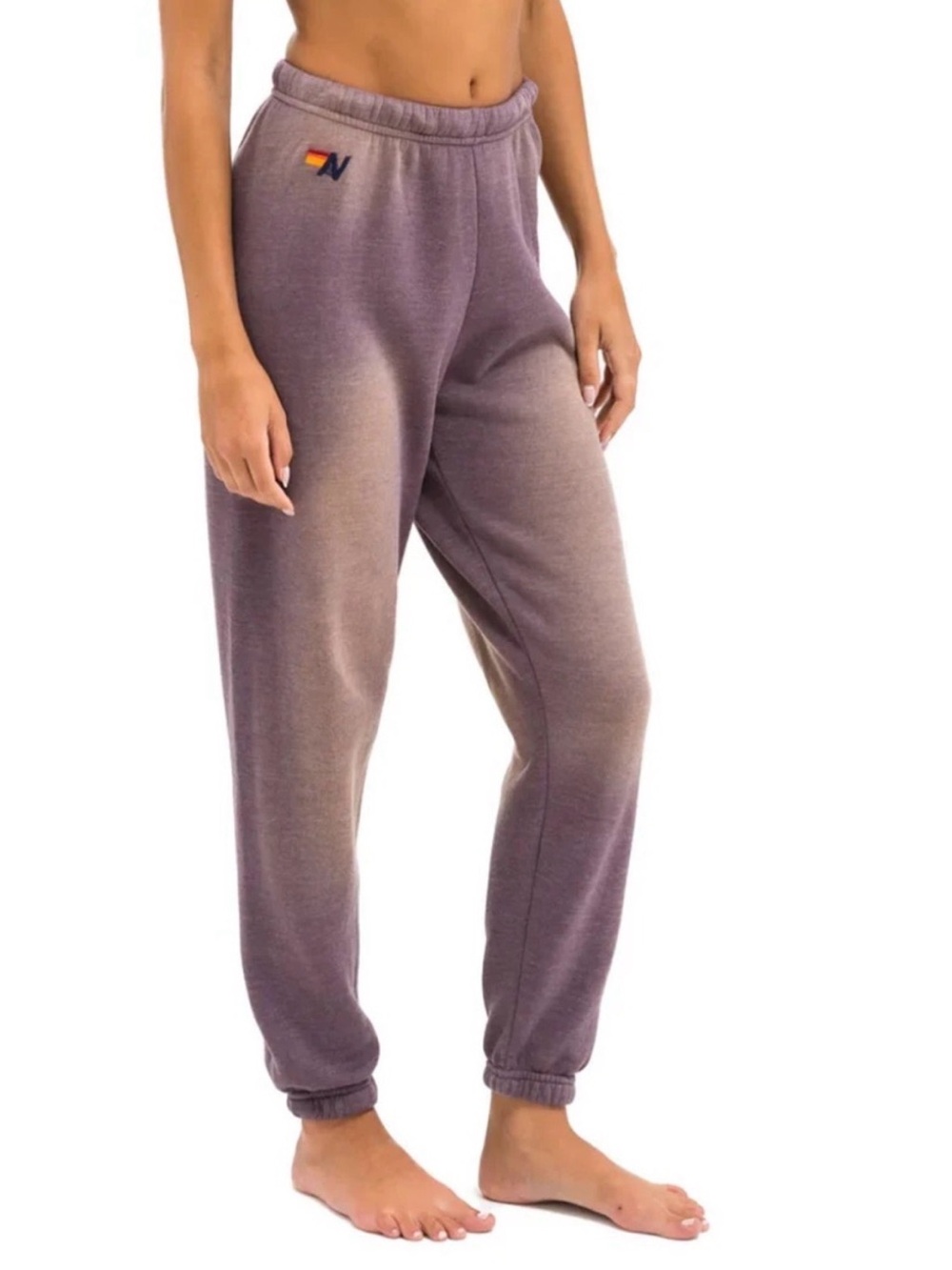 Aviator Nation Women's Lavender Ombre Jogger Pants